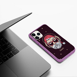 Чехол iPhone 11 Pro матовый Who was a bad boy?, цвет: 3D-фиолетовый — фото 2