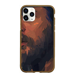 Чехол iPhone 11 Pro матовый Peaky blinders, цвет: 3D-коричневый
