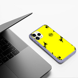 Чехол iPhone 11 Pro матовый FC Borussia Dortmund: Yellow Original, цвет: 3D-светло-сиреневый — фото 2