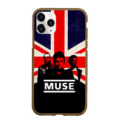Чехол iPhone 11 Pro матовый Muse UK, цвет: 3D-коричневый