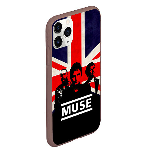 Чехол iPhone 11 Pro матовый Muse UK / 3D-Коричневый – фото 2