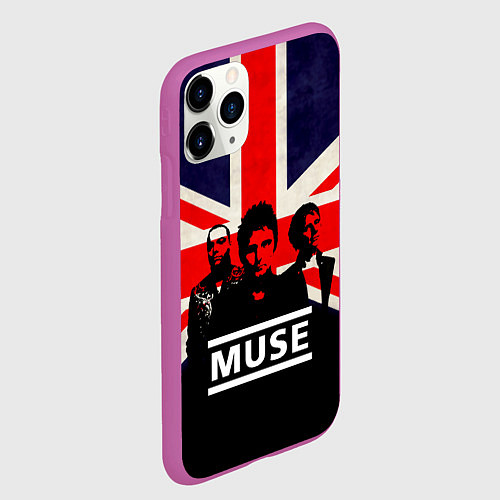 Чехол iPhone 11 Pro матовый Muse UK / 3D-Фиолетовый – фото 2