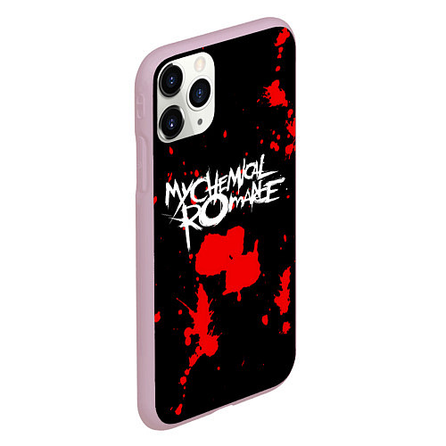 Чехол iPhone 11 Pro матовый My Chemical Romance / 3D-Розовый – фото 2