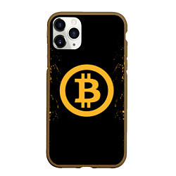 Чехол iPhone 11 Pro матовый Bitcoin Master, цвет: 3D-коричневый