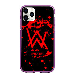 Чехол iPhone 11 Pro матовый Alan Walker: Music Space