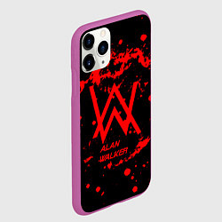 Чехол iPhone 11 Pro матовый Alan Walker: Music Space, цвет: 3D-фиолетовый — фото 2