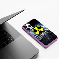 Чехол iPhone 11 Pro матовый S.T.A.L.K.E.R: Radiation, цвет: 3D-фиолетовый — фото 2