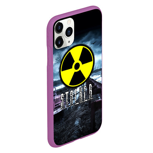 Чехол iPhone 11 Pro матовый S.T.A.L.K.E.R: Radiation / 3D-Фиолетовый – фото 2