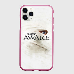 Чехол iPhone 11 Pro матовый Skillet: Awake, цвет: 3D-малиновый