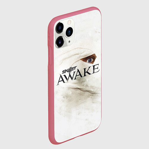 Чехол iPhone 11 Pro матовый Skillet: Awake / 3D-Малиновый – фото 2