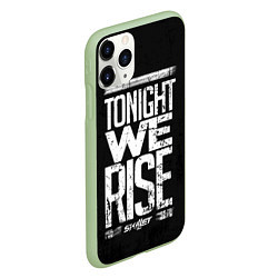 Чехол iPhone 11 Pro матовый Skillet: We Rise, цвет: 3D-салатовый — фото 2