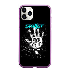 Чехол iPhone 11 Pro матовый Skillet: Sick of it, цвет: 3D-фиолетовый