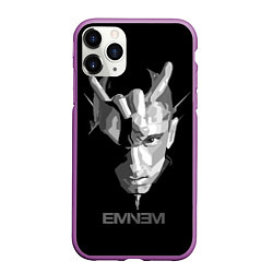 Чехол iPhone 11 Pro матовый Eminem B&G, цвет: 3D-фиолетовый