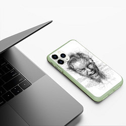 Чехол iPhone 11 Pro матовый James Alan Hatfield, цвет: 3D-салатовый — фото 2