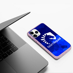 Чехол iPhone 11 Pro матовый Team Liquid: Polygons, цвет: 3D-розовый — фото 2