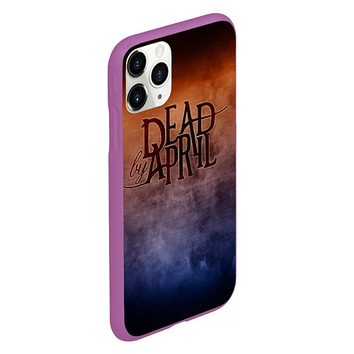 Чехол iPhone 11 Pro матовый Dead by April / 3D-Фиолетовый – фото 2