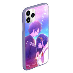 Чехол iPhone 11 Pro матовый Your Name, цвет: 3D-серый — фото 2