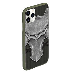 Чехол iPhone 11 Pro матовый Рыцарь в доспехах, цвет: 3D-темно-зеленый — фото 2