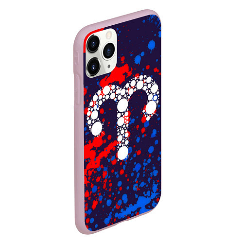Чехол iPhone 11 Pro матовый Яркий Овен / 3D-Розовый – фото 2