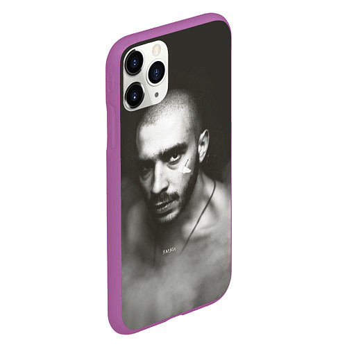 Чехол iPhone 11 Pro матовый Хаски / 3D-Фиолетовый – фото 2