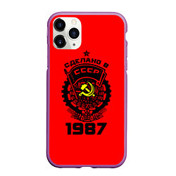 Чехол iPhone 11 Pro матовый Сделано в СССР 1987