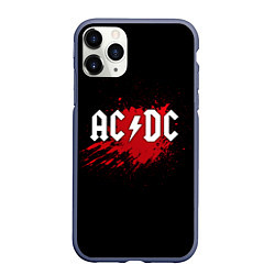 Чехол iPhone 11 Pro матовый AC/DC: Red Spot, цвет: 3D-серый