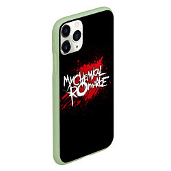 Чехол iPhone 11 Pro матовый My Chemical Romance: Blood, цвет: 3D-салатовый — фото 2