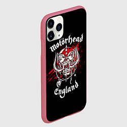 Чехол iPhone 11 Pro матовый Motorhead England, цвет: 3D-малиновый — фото 2