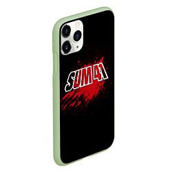Чехол iPhone 11 Pro матовый Sum 41: Hot Blood, цвет: 3D-салатовый — фото 2