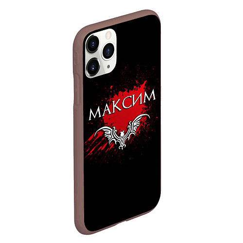 Чехол iPhone 11 Pro матовый Готический Максим / 3D-Коричневый – фото 2