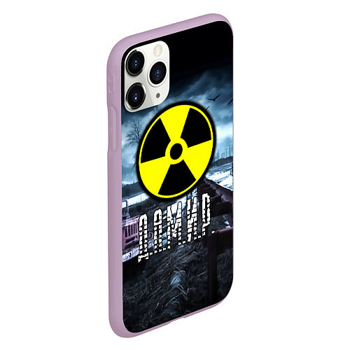 Чехол iPhone 11 Pro матовый S.T.A.L.K.E.R: Дамир / 3D-Сиреневый – фото 2