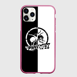 Чехол iPhone 11 Pro матовый The Prodigy B&W, цвет: 3D-малиновый