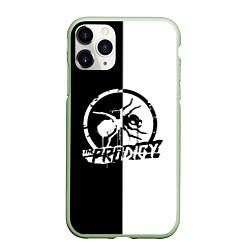 Чехол iPhone 11 Pro матовый The Prodigy B&W, цвет: 3D-салатовый