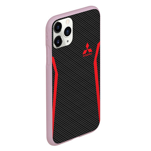 Чехол iPhone 11 Pro матовый MITSUBISHI SPORT / 3D-Розовый – фото 2