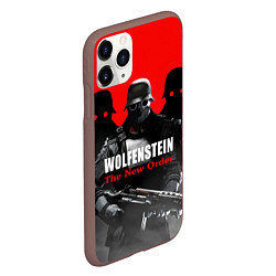 Чехол iPhone 11 Pro матовый Wolfenstein: The New Order, цвет: 3D-коричневый — фото 2