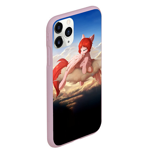 Чехол iPhone 11 Pro матовый Red Pony / 3D-Розовый – фото 2