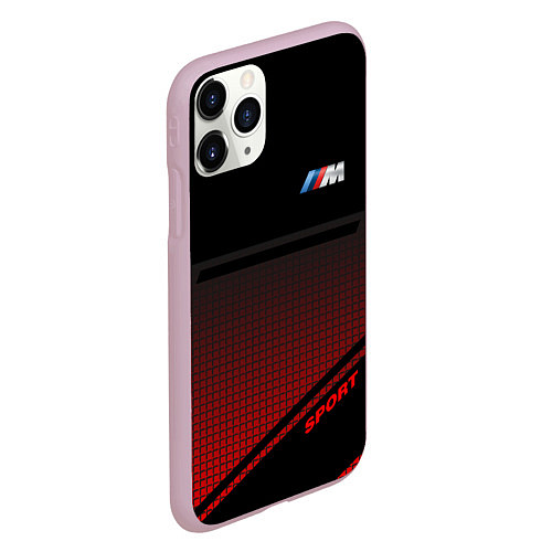 Чехол iPhone 11 Pro матовый BMW 2018 M Sport / 3D-Розовый – фото 2