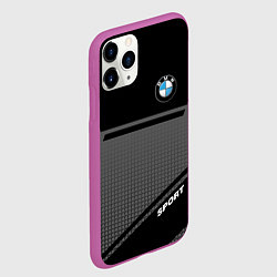 Чехол iPhone 11 Pro матовый BMW SPORT БМВ СПОРТ, цвет: 3D-фиолетовый — фото 2