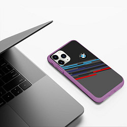 Чехол iPhone 11 Pro матовый BMW BRAND COLOR, цвет: 3D-фиолетовый — фото 2