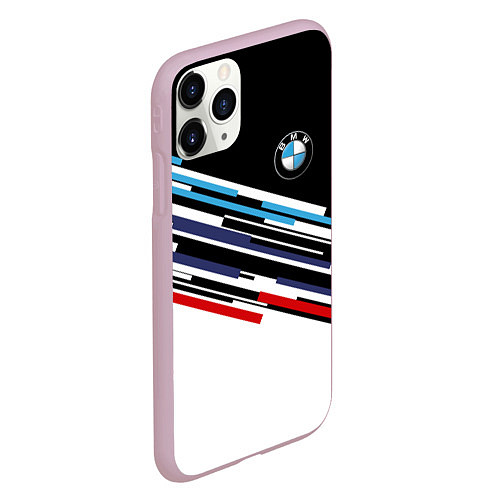 Чехол iPhone 11 Pro матовый BMW BRAND COLOR БМВ / 3D-Розовый – фото 2