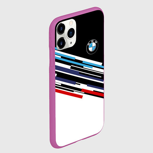 Чехол iPhone 11 Pro матовый BMW BRAND COLOR БМВ / 3D-Фиолетовый – фото 2