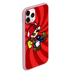 Чехол iPhone 11 Pro матовый Super Mario: Red Illusion, цвет: 3D-розовый — фото 2