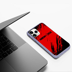 Чехол iPhone 11 Pro матовый R6S: Red Style, цвет: 3D-светло-сиреневый — фото 2