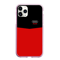 Чехол iPhone 11 Pro матовый Audi R&B, цвет: 3D-розовый