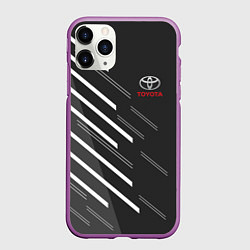 Чехол iPhone 11 Pro матовый Toyota: White Rays, цвет: 3D-фиолетовый