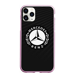 Чехол iPhone 11 Pro матовый Mercedes-Benz, цвет: 3D-розовый