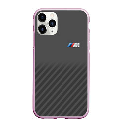 Чехол iPhone 11 Pro матовый BMW M SPORT, цвет: 3D-розовый