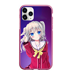 Чехол iPhone 11 Pro матовый Nao Tomori, цвет: 3D-малиновый