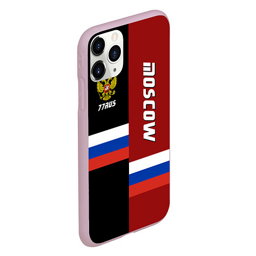 Чехол iPhone 11 Pro матовый Moscow, Russia / 3D-Розовый – фото 2