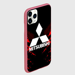 Чехол iPhone 11 Pro матовый Mitsubishi: Red Anger, цвет: 3D-малиновый — фото 2